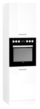 Słupek kuchenny pod piekarnik 60x213 BIAŁY POŁYSK