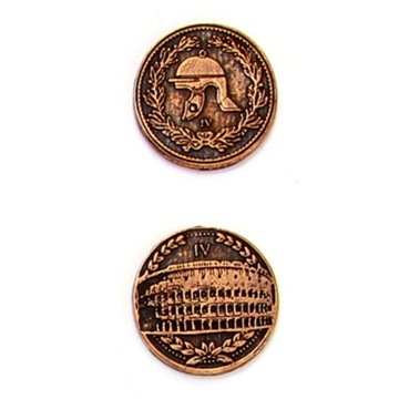 ZESTAW 24 RZYMSKICH METALOWYCH MONET LARP RPG