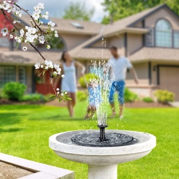 СОЛНЕЧНЫЙ ФОНТАН, НАСОС ДЛЯ ПРУДА С 6 ЭФФЕКТАМИ, ПЛАВАЮЩИЙ ФОНТАН