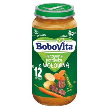 BoboVita, Obiadek Junior, warzywna potrawka z wołowiną, od 1-3 lat, 250 g