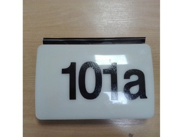 Светодиодный светильник Maclean, номер дома, с датчиком сумерек, белый, 12Вт, IP65