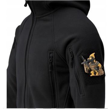 ТЕПЛАЯ ФЛИСОВАЯ Кофта HELIKON PATRIOT MK2 HYBRID ЧЕРНЫЙ ФЛИС XS