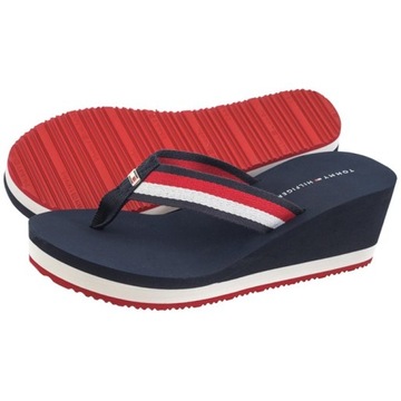 Buty Japonki na Koturnie Tommy Hilfiger Beach Sandal Granatowe