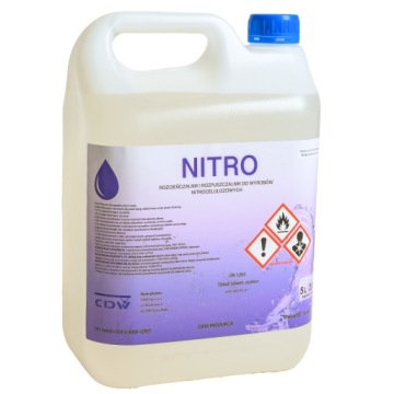 NITRO 5L SOLVENT RC-01 ЧИСТЯЩИЙ РАЗБАВИТЕЛЬ ДЛЯ ЛАКОВЫХ КРАСОК CDW