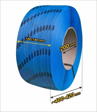 Лента полипропиленовая ПП с PRINT 12, синяя