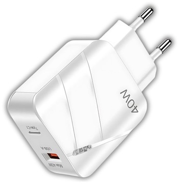 SUPERSZYBKA ŁADOWARKA 40W DO TELEFONU USB C Ładowarka Szybkie Ładowanie USB