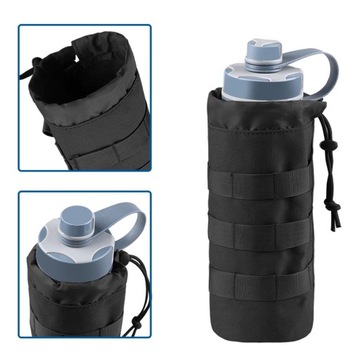 Bottle Carrier Pouch Torba na butelkę z wodą Czarna