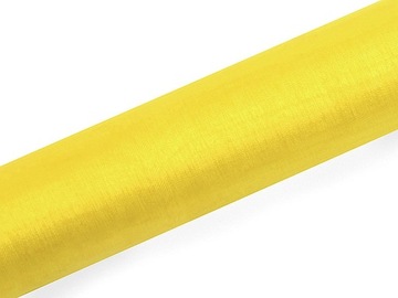 ORGANZA Organtyna Dekoracyjna ŻÓŁTA Wesele Ślub Komunia 16cm x 9,3m