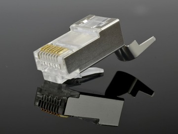 NEKU Вилка экранированная FTP STP RJ45 кат.6a 7 10шт.