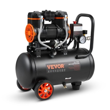 VEVOR Sprężarki Powietrza 18L Moc 900 W Silnik Bezolejowy 52x29x52cm