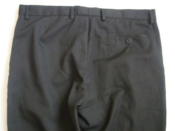 ЧЕРНЫЕ брюки КЕДР со складками, размер 44 (талия 88/90см)