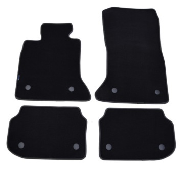 Bmw F10/F11 2010-2013 Suchý Zip Černé velurové koberce – Gold Plus.