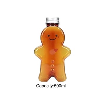 10 пустых бутылок из-под сока Пряничный человечек Домашние напитки Напиток Коричневый