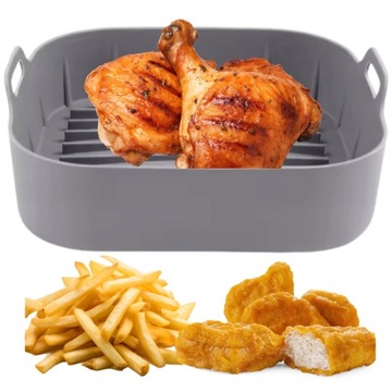 FORMA SILIKONOWA DO AIR FRYER FRYTKOWNICY PIECZENIA WKŁAD DO PIECZENIA 20cm