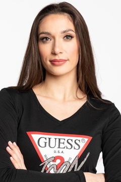 Bluzka longsleeve z logo Guess M