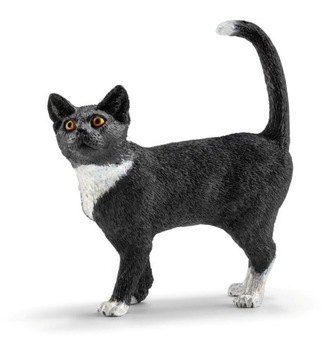 SCHLEICH 13770 Figurka czarny kot stojący