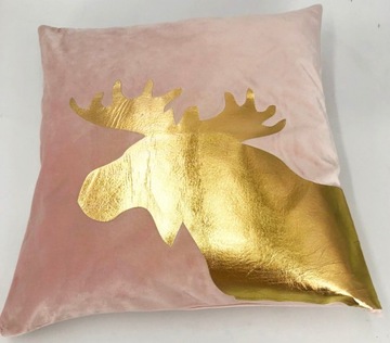 Aksamitna Poszewka Świąteczna Limited Renifer Roz