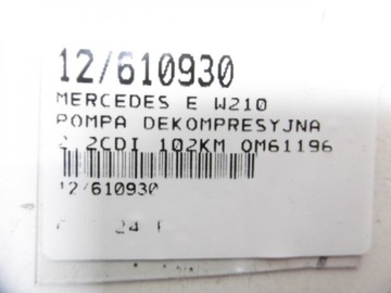 MERCEDES W210 POMPA VACUM VACUUM 2,2CDI 0002303665