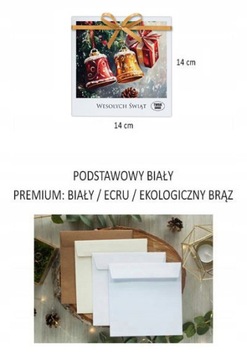 Рождественские открытки с пожеланиями для рождественского бизнес -логотипа + конверт