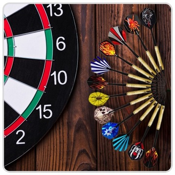 НАБОР ДАРТС ДАРТС ИЗ 12 ДАРТС ФЛАЕРОВ 100 НАКОНЕЧНИКОВ + 42 ПЕРА