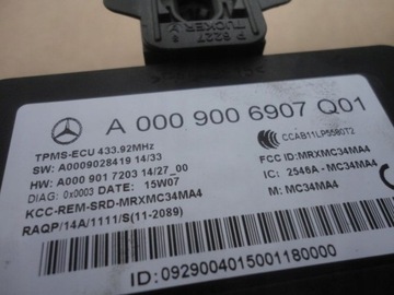 MERCEDES W205 W222 X253 W246 MODUL TLAKU PNEUMATIKA