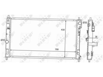 CHLADIČ CHRYSLER SEBRING 2.0-3.5 JEEP COMPASS 2.0-2.4 PATRIOT