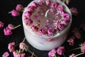 ROSE BUDDS Сушеное розовое мыло для свечей Пастельное натуральное мыло 10г
