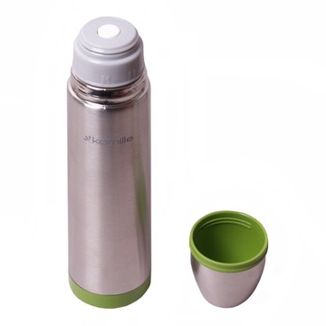 ВАКУУМНЫЙ СТАЛЬНОЙ ТЕРМОС 1Л ТУРИСТИЧЕСКАЯ БУТЫЛКА 1000мл с металлической кружкой