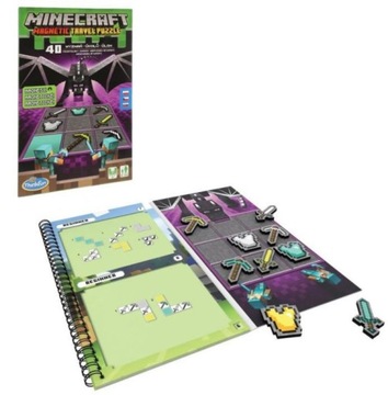 Ravensburger Minecraft: Магнитная игра 40 головоломок