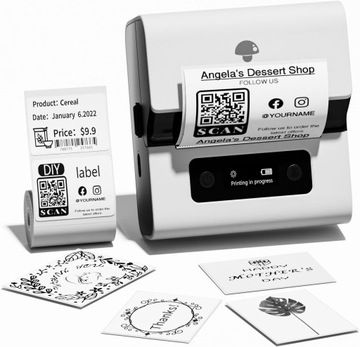 Phomemo M221 drukarka termiczna etykiet naklejek Bluetooth IOS Android