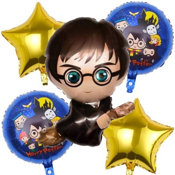 Zestaw balony foliowe HARRY POTTER 70cm HOGWART dekoracja urodziny 5szt.