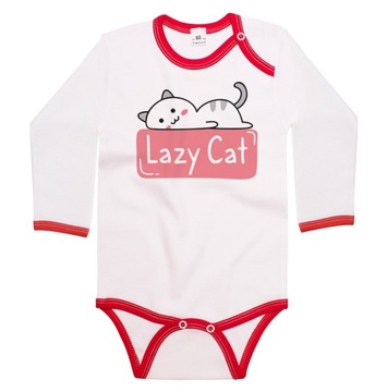 Body długi rękaw Leniwy kot Lazy cat 98