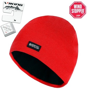 Czapka VIKING NOMA Windstopper GORE-TEX czerwona