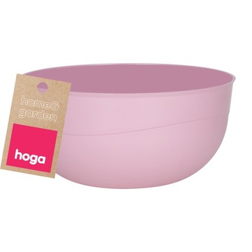 MISECZKA MISKA KUCHENNA PLASTIKOWA DO ŻYWNOŚCI NIETŁUKĄCA 0,7L 14CM RÓŻOWA