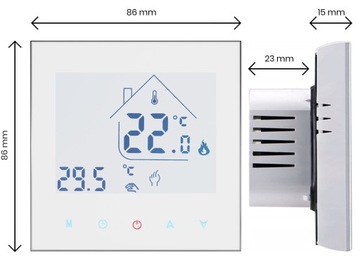 Термостат, регулятор комнатной температуры для фольги и нагревательного коврика Wi-Fi