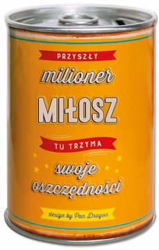 Puszka Skarbonka Vip z imieniem - Miłosz