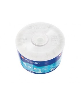 CD-R VERBATIM, 700 МБ, 52X AZO, ТОРТ ДЛЯ ПЕЧАТИ*50, 43438