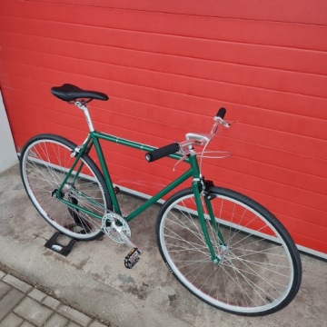 BALUMA Односкоростной городской велосипед Torpedo Bottle Green, размер 50