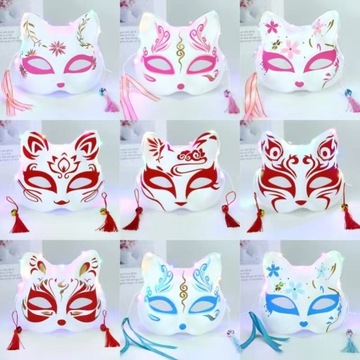 10 × маска для лица Therian Halloween Cat, сделай сам, лучшее качество