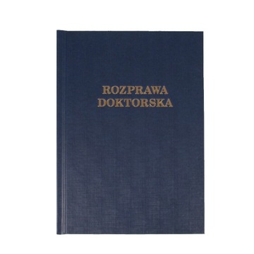 Okładki kanałowe Opus Rozprawa Doktorska rozmiar A do 90 kartek Granat