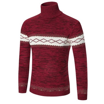 MĘSKI GOLF SWETER ELASTYCZNY ELEGANCKI KOLORY