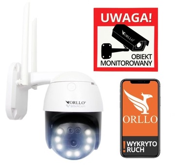 KAMERA IP ORLLO Z12 WiFI ZEWNĘTRZNA 5x ZOOM 3Mpx + zasilacz