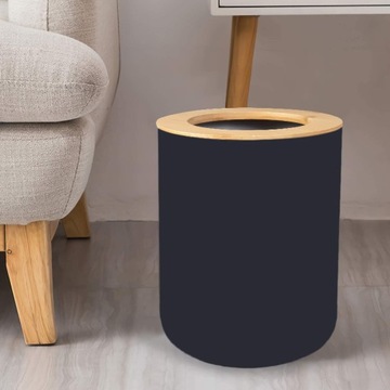 Набор аксессуаров для ванной комнаты 6 элементов Bamboo loft wood, черный