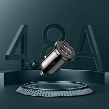 АВТОМОБИЛЬНОЕ ЗАРЯДНОЕ УСТРОЙСТВО BASEUS FAST, 2 порта USB 4,8 А, МОЩНОЕ ДЛЯ ПРИкуривателя