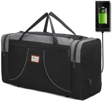 MOCNA TORBA PODRÓŻNA SPORTOWA Treningowa USB 100L