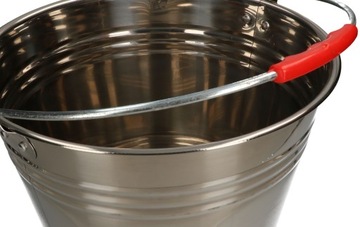 ВЕДРО НЕРЖАВЕЮЩАЯ СТАЛЬ 12Л, INOX, С ОБОДКОМ