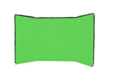 Tło Manfrotto Panoramic 4m Chromakey Green z ramą
