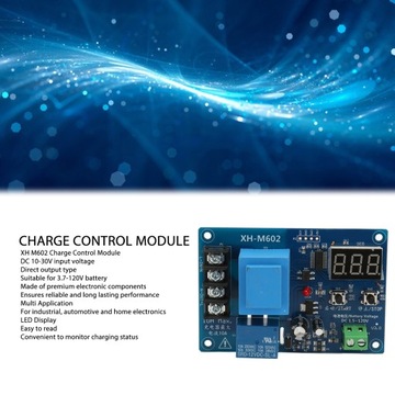 XH M602 Moduł kontroli ładowania Wyświetlacz LED