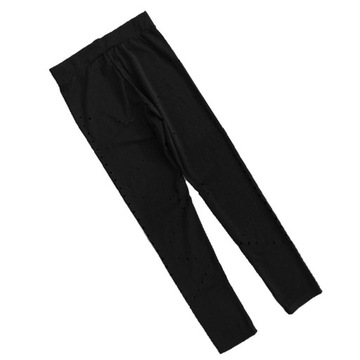 Moda Kobiety Hollow Legginsy Fitness Gym Sports