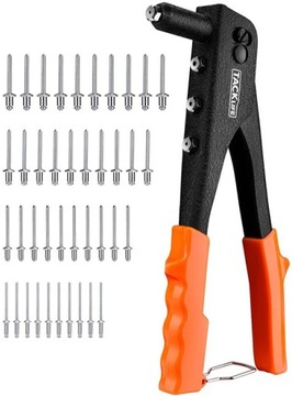 РУЧНОЙ ЗАКЛЕПОЧНИК ДЛЯ ЗАКЛЕПОК 2,4-4,8мм 40шт ЗАКЛЕПКИ